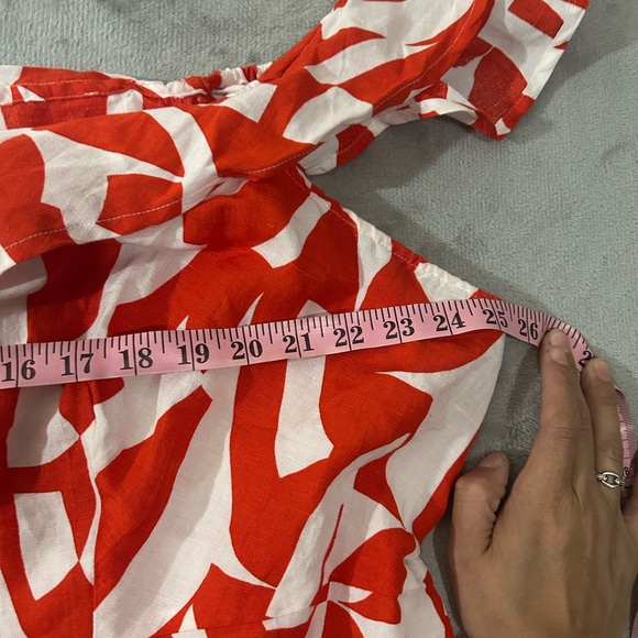 Anthropologie off the shoulder linen blend dress - Picture 10 of 13